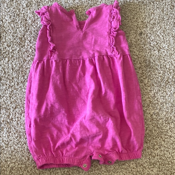 Carter's Pink Ruffled Romper - Picture 2 of 3